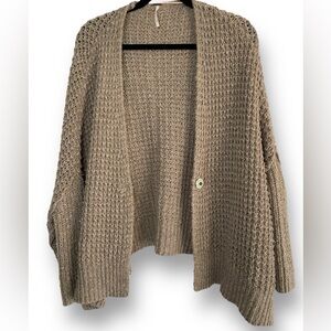 Brown knit cardigan from Free People